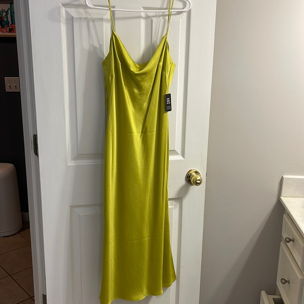 Neon like green dress